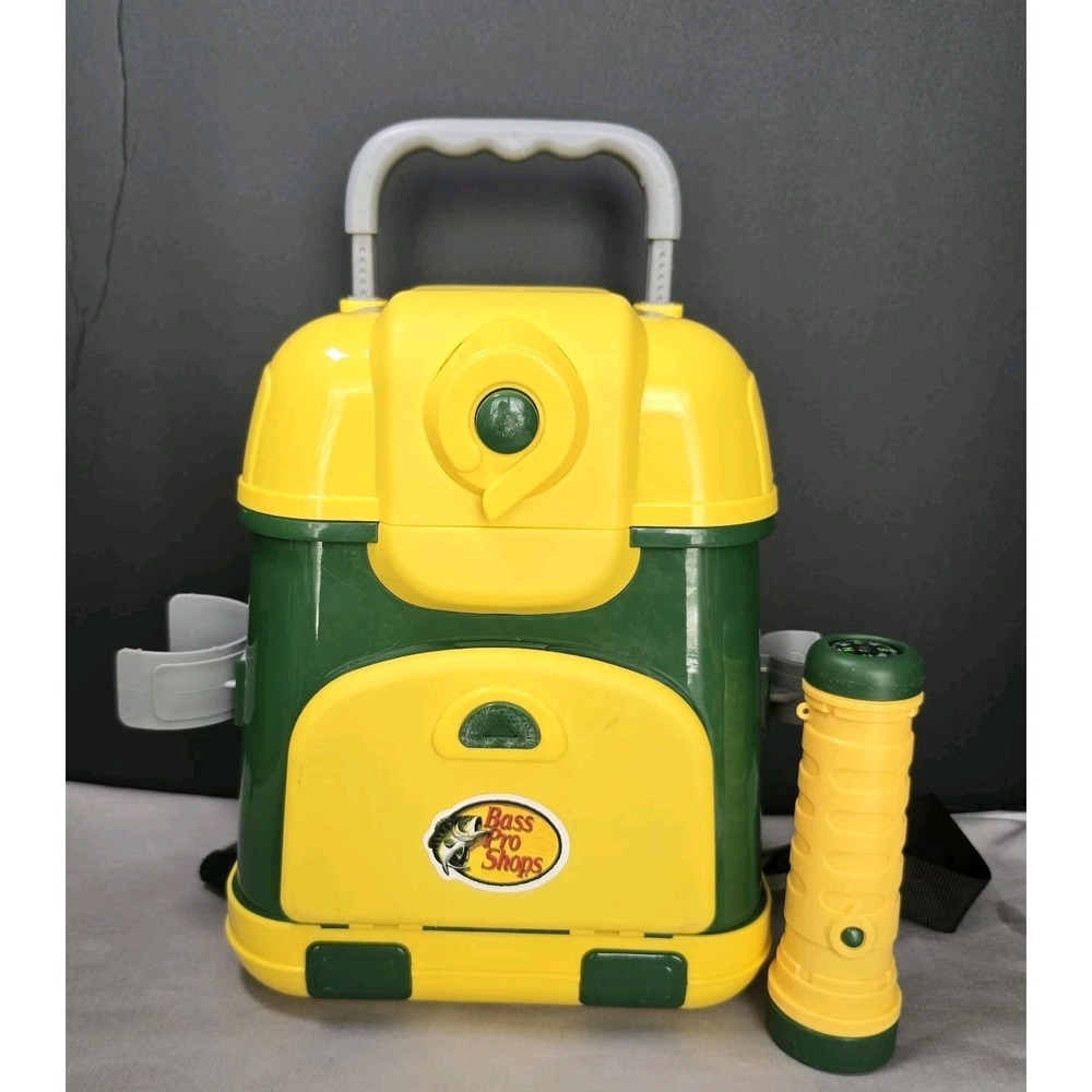 Bass Pro Shops Kids Toy Backpack Wheels And Back Strap*Flashlight Only Accessory